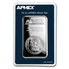 10 oz Silver Bar - APMEX (TEP