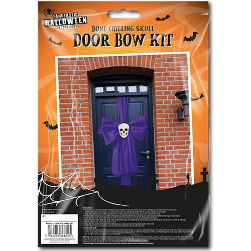 Halloween door bow - -, purple