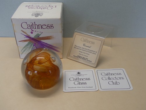 Caithness glass paperweight - caithness,
