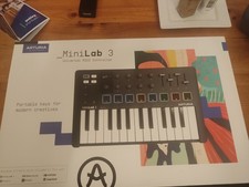Arturia MiniLAB 3 MIDI Keyboard & Pad Controller - Black
