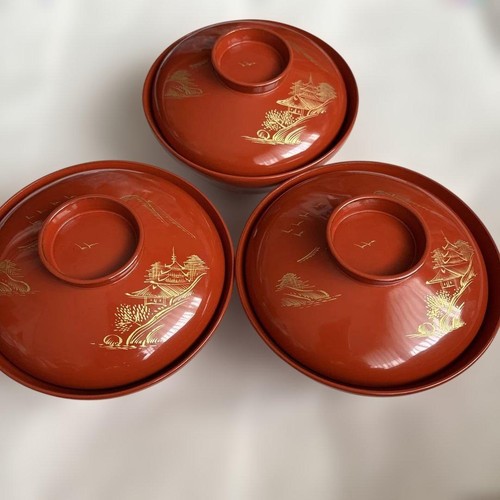 Wajima lacquer lid covered - lacquer,
