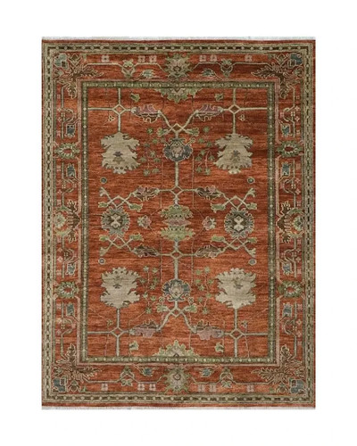 100 wool oushak rug - wool,