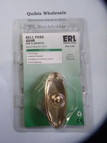 Brass bell push - bell,