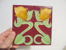 Vintage Ceramic Tile Floral