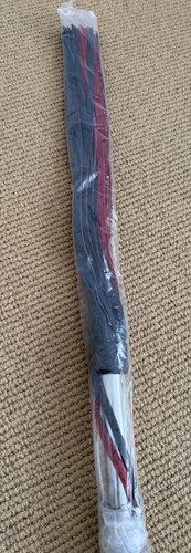 Red and black leather flogger - and,