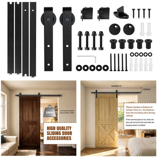 183cm sliding wood barn door - barn,