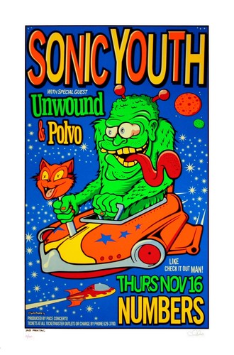 Sonic youth concert poster - sonic,