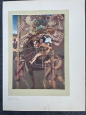 Original Antique Tipped In Book Plate 1914 Dies Irae by Maxfield Parrish