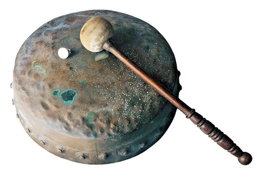 Large copper gong measuring - copper,