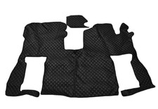 Black Eco Leather Floor Mats