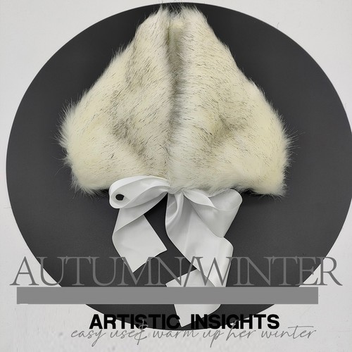 Faux fur scarf collar - faux,