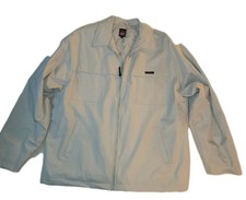 Vintage Mens Cream PVC Jacket