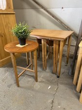 Mid Century Retro Teak Nest of