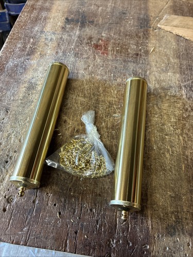 Brass and aluminium clock - and,