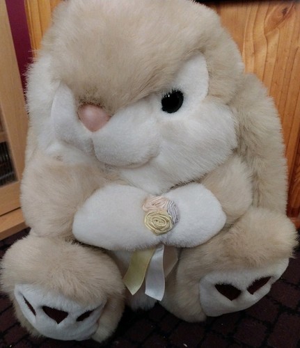 Big bunny holding flowers - bunny,