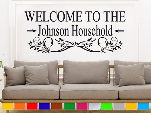 Personalised welcome family - welcome,