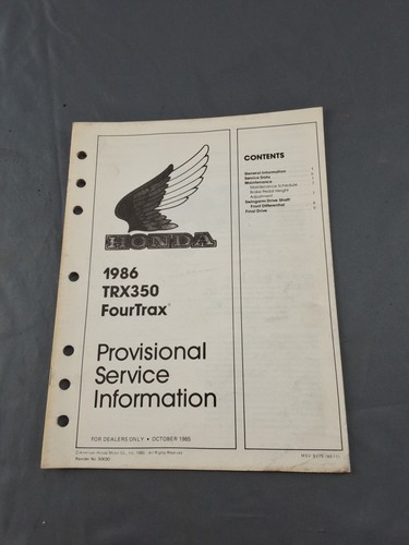 1986 honda trx350 - 1986,