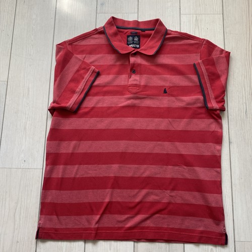 Mens musto sailing red salmon - mens, /salmon