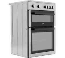 New Graded Beko XTC611S 60 cm Electric Ceramic Cooker-Silver RRP£439 S32
