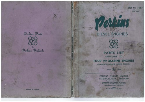 Original 1961 perkins - 1961, marine