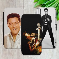 ELVIS PRESLEY FLIP CASE FOR IPHONE SAMSUNG GOOGLE ROCK GIFT WALLET PHONE COVER