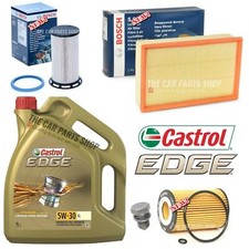 BOSCH SERVICE KIT FOR AUDI A3 2.0 TDI SPORT 5L CASTROL BOSCH AIR OIL FUEL FILTER