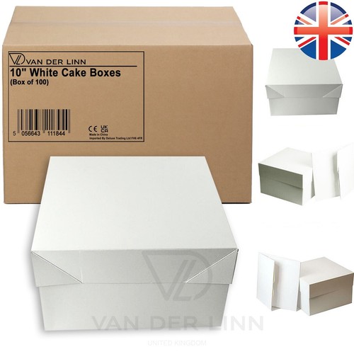 White cake boxes premium - white,