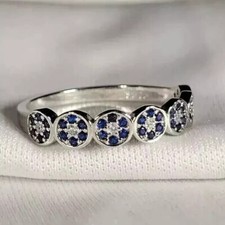 14K White Gold Finish 1.10 Ct