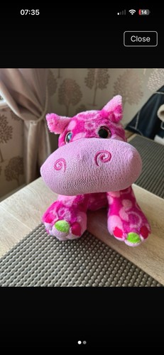 Hippo soft teddy bear - soft,