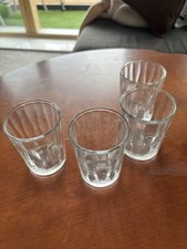 Four 4 Small Glass Whiskey