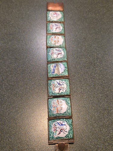 Antique silver hand painted - antique,