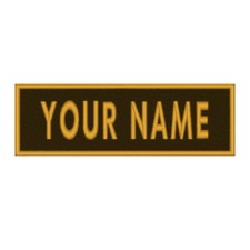 Custom Embroidered Name Patch
