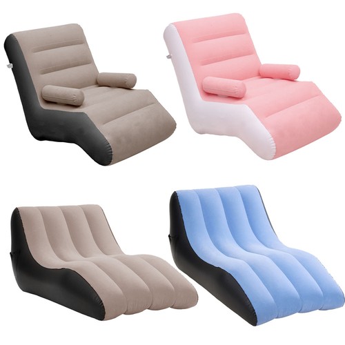 Inflatable sofa bed flocked - inflatable,