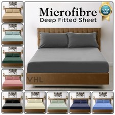 Microfiber deep fitted sheet - deep,