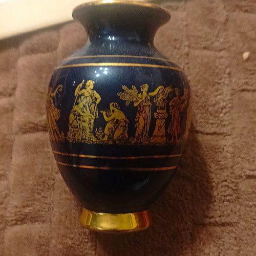 Limoges blue gold - blue&, greek