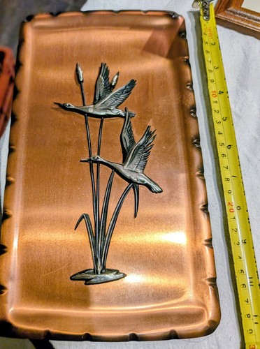 Vintage copper wall plaque - copper, plaque-