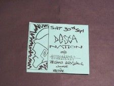 DESTA NATION OLDSKOOL FREE PARTY OXFORD TECHNO RAVE FLYER NOT SPIRAL TRIBE VG+
