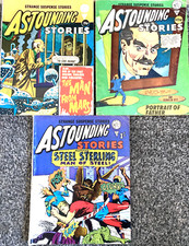 ASTOUNDING STORIES. NUMBER'S 69. 112 & 160. (3 ALAN CLASS UK COMICS LOT).