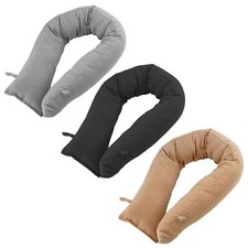 Plain Fabric Draught Excluder Stopper Door Window Draft Guard Energy Saver