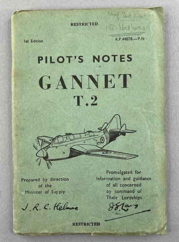 Fairey gannet pilots - pilots, notes
