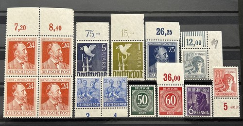 German stamps allied - german,