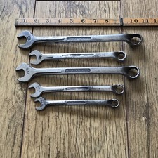 5 Vintage Gedore Combination Spanners Metric AF and Whitworth. 