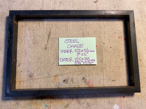 Letterpress printing steel - letterpress,