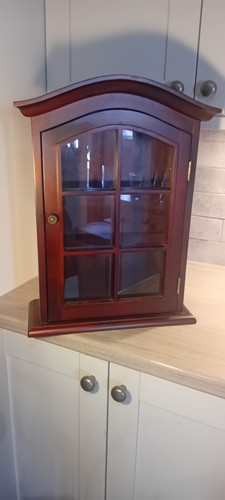 Vintage curio display cabinet - curio,