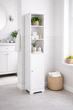 White Tall Boy Unit 3 Shelving