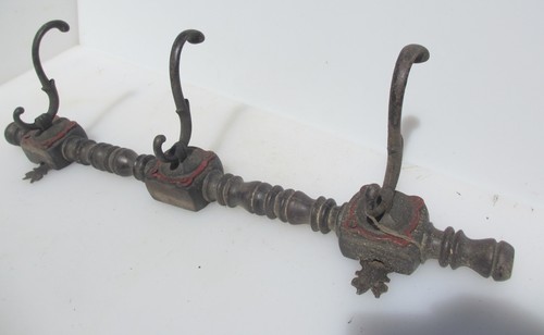 Antique wooden coat - wooden, iron