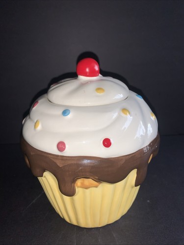 Large ceramic cupcake cookie - large,
