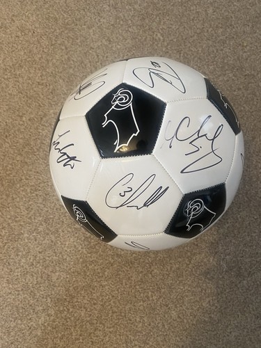 Derby county signed football - derby,