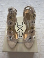 Ivory Heels Sandals Shoes Size 7 Evening Wedding Bridesmaids Cream Bridal