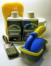 Renovo Convertible Fabric Soft Top Cleaner & Proofer COMPLETE KIT with brushes